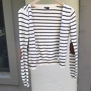 Divided Striped Black & White Sweater